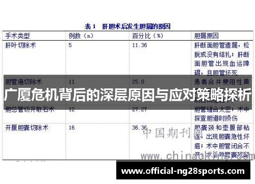 广厦危机背后的深层原因与应对策略探析