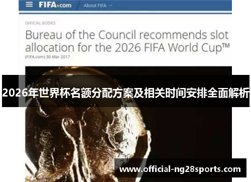 2026年世界杯名额分配方案及相关时间安排全面解析