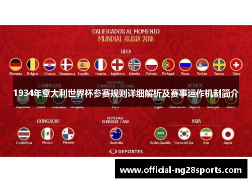 1934年意大利世界杯参赛规则详细解析及赛事运作机制简介
