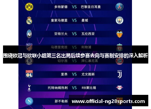 围绕欧冠与欧联小组第三名出局后续参赛去向与赛制安排的深入解析